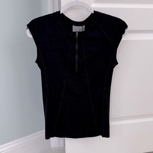 Athleta Pacifica Black Sleeveless Top